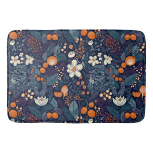 Tapete De Banheiro Impressão Floral escandinavo
