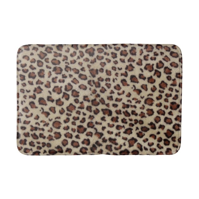 Tapete De Banheiro Impressão Leopardo (Frente)