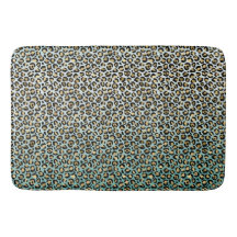 Impressão Leopardo Dourada de Aqua Ombre