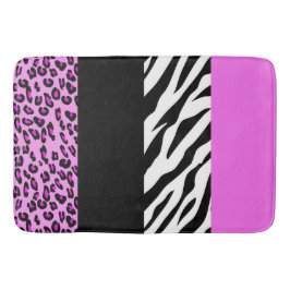 Tapete De Banheiro Impressão Leopardo, Impressão Zebra, Impressão Ani