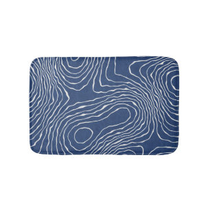 Tapete De Banheiro Impressão Orgânico Topográfico da Linha da Terra.