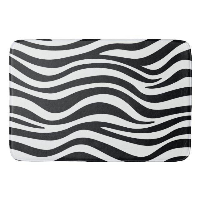 Tapete De Banheiro Impressão zebra (Frente)