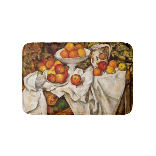 Tapete De Banheiro Impressionismo de Impressão de Maçãs e Laranjas de (frente)