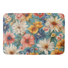 Tapete De Banheiro Incrível e elegante Flores de Verão