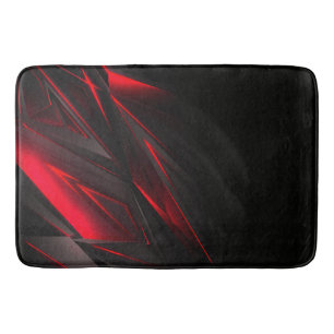 Tapete De Banheiro Incrível Vermelho ao Design Abstrato Ponto 