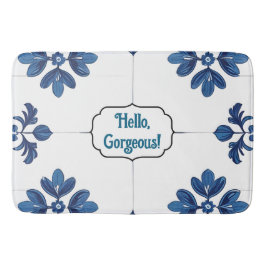 Tapete De Banheiro Indigo Azulejo Blue Portuguese Lisbon