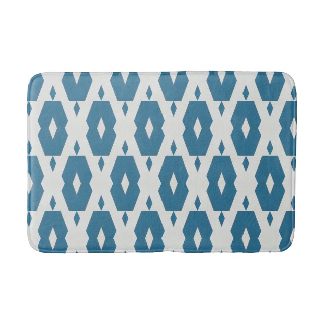 Tapete De Banheiro Indigo Diamond Bath Mat Medium (Frente)