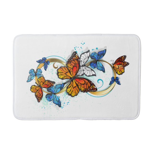Tapete De Banheiro Infinity of Monarch Butterflies (Frente)