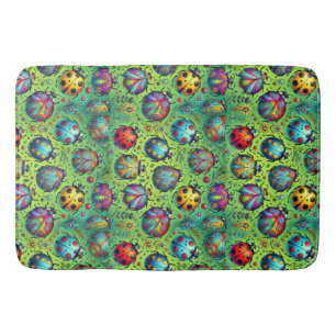 Tapete De Banheiro Insetos coloridos