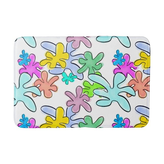 Tapete De Banheiro Intermitência de cor (Frente)