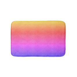 Tapete De Banheiro Ipanema Arco Arco-Íris Hipnótico Diamante Moderno