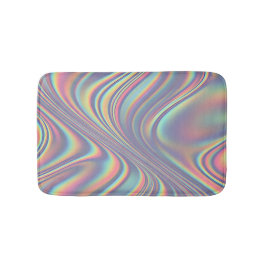 Tapete De Banheiro Iridescent Holographic Swirl Texture