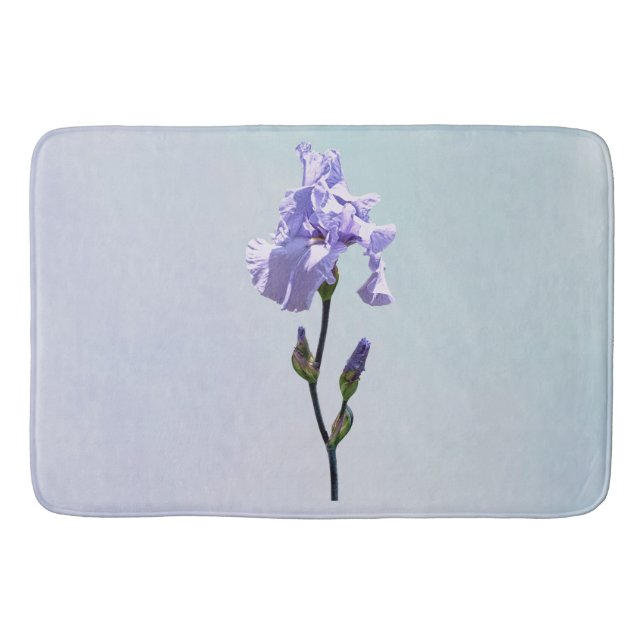 Tapete De Banheiro Íris Lavanda e Botões (Frente)