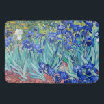 Tapete De Banheiro Irises Vincent van Gogh<br><div class="desc">Irlandeses (1889) Vincent van Gogh. Uma bela paisagem de verão. Os irlandeses azuis florescem num leito florido num jardim verde. Reprodução de famosas imagens de arte no dominio público.</div>