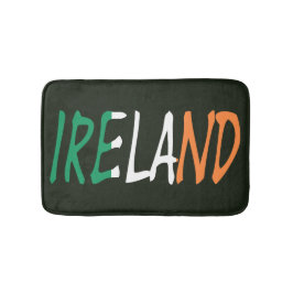 Tapete De Banheiro Irlanda sobreposta à bandeira irlandesa bmcnt