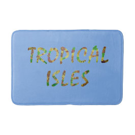 Tapete De Banheiro Isles Tropicais - Brwn