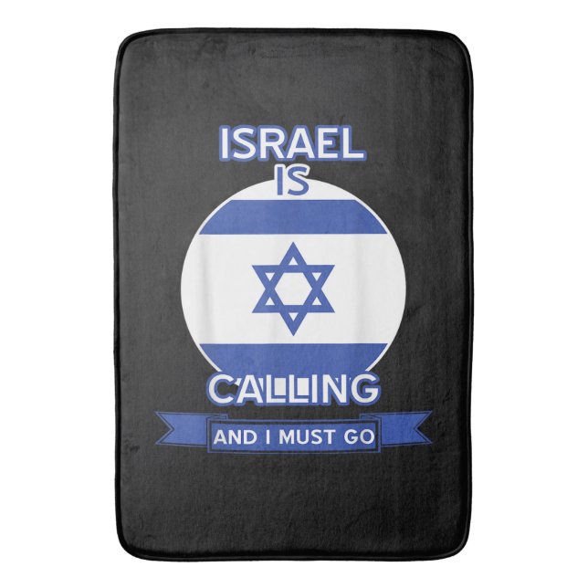 Tapete De Banheiro Israel está chamando e eu devo ir (Frente Vertical)