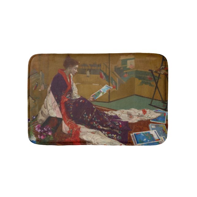 Tapete De Banheiro James Whistler - Caprice in Purple e Dourado (frente)