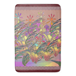 Tapete De Banheiro Jardim de Flor Exótico