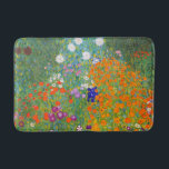 Tapete De Banheiro Jardim Flor por Gustav Klimt<br><div class="desc">Visite minha loja para obter design mais interessante e mais opções de cores => zazzle.com/colorfulworld*</div>