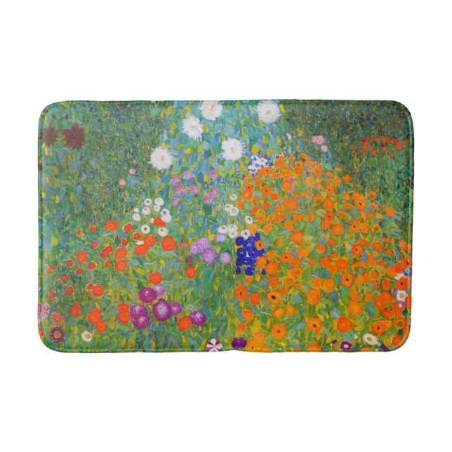 Tapete De Banheiro Jardim Flor por Gustav Klimt (Frente)