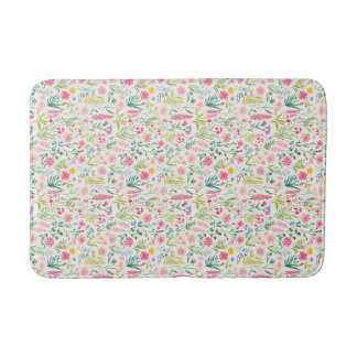Tapete De Banheiro Jardim Floral de Flores Silvestres da Primavera