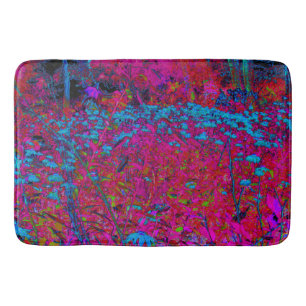 Tapete De Banheiro Jardim Magenta Psicodélico Púrpura Lily Flor