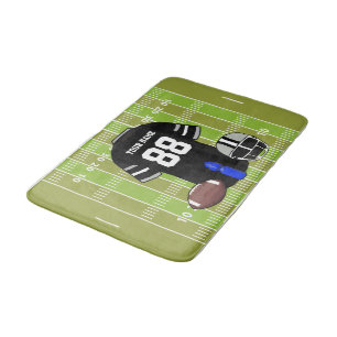 Tapete De Banheiro Jersey de futebol com a Grade Personalizada no Cam