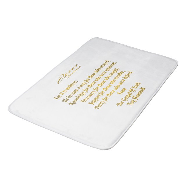 Tapete De Banheiro Jesus se tornou (Angulado)