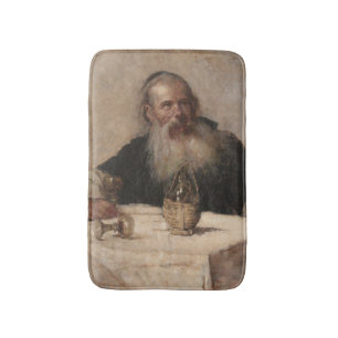 Tapete De Banheiro Jewish Man Bebendo Wine (por Olga Boznanska)