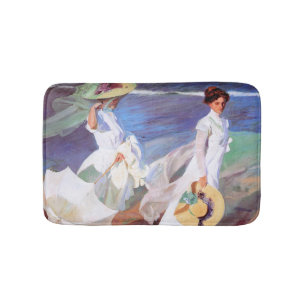 Tapete De Banheiro Joaquin Sorolla Women Walking Beach