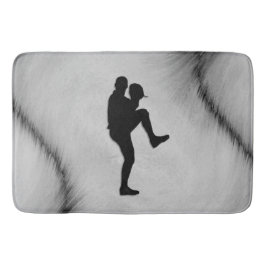 Tapete De Banheiro Jogador de Baseball Pitcher Winduz