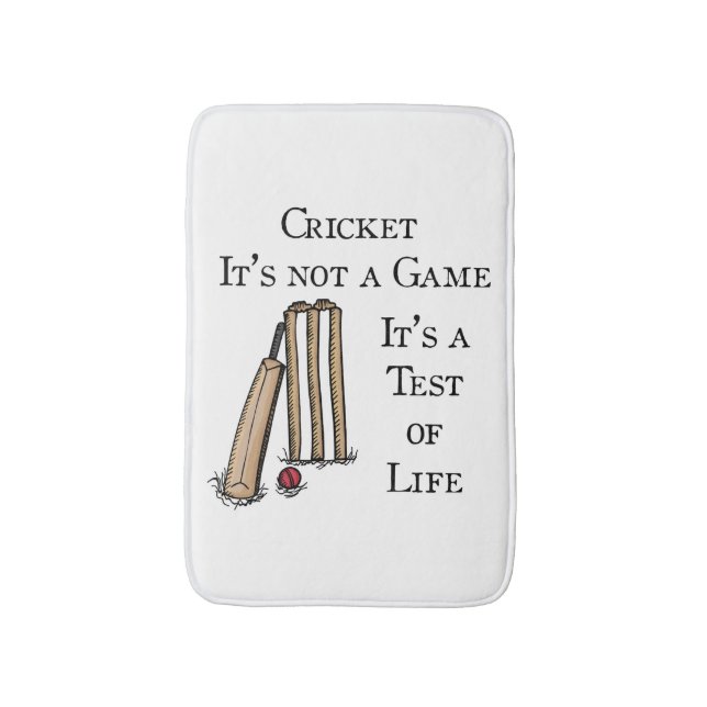 Tapete De Banheiro Jogadores de críquete, críquete (Frente Vertical)