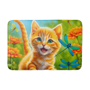 Tapete De Banheiro Joyous Kitten