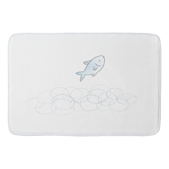 Tapete De Banheiro Jumping Fish Bath Mat (Frente)