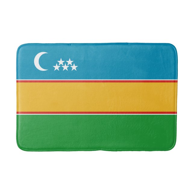 Tapete De Banheiro Karakalpakstan Flag (Frente)