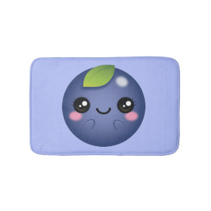 Tapete De Banheiro Kawaii Blueberry