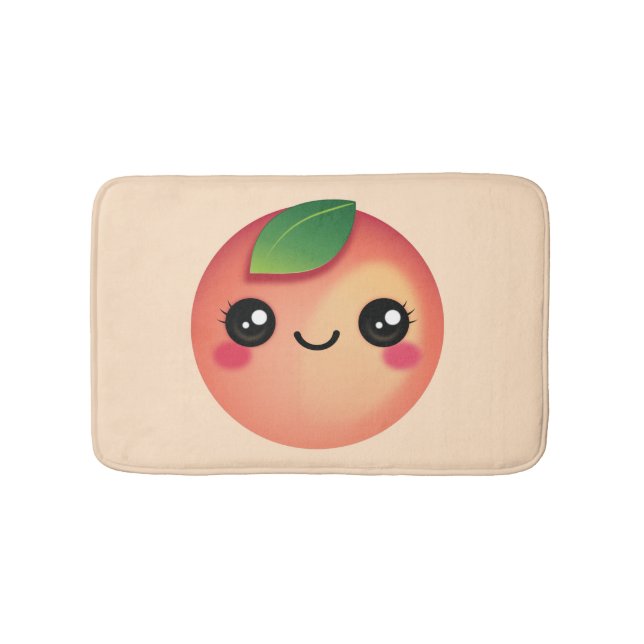 Tapete De Banheiro Kawaii Peach Bath Mat (frente)