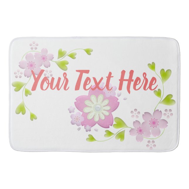 Tapete De Banheiro Kawaii Style Sakura Cherry Tree Blossom (Frente)