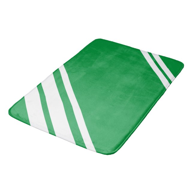 Tapete De Banheiro Kelly Green: Linhas Modernas em Branco (Angulado)