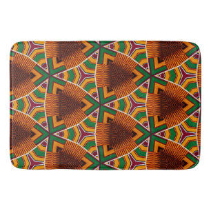 Tapete De Banheiro Kente Geometrics Kwanza Afrocêntrico