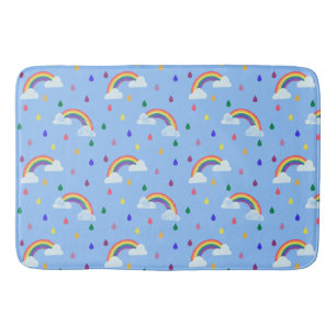 Tapete De Banheiro Kids Rainbow Raindros - Traje de Padrão