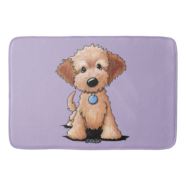Tapete De Banheiro KiniArt mini Goldendoodle (Frente)