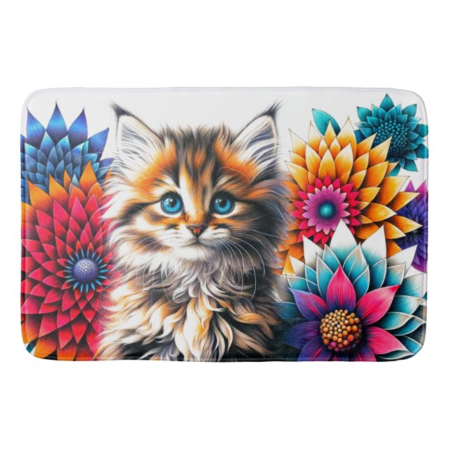 Tapete De Banheiro Kitten Art (Frente)