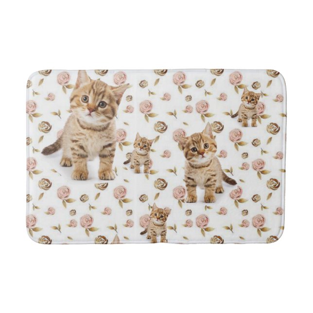 Tapete De Banheiro Kitten Bathroom Bath Mat (Frente)