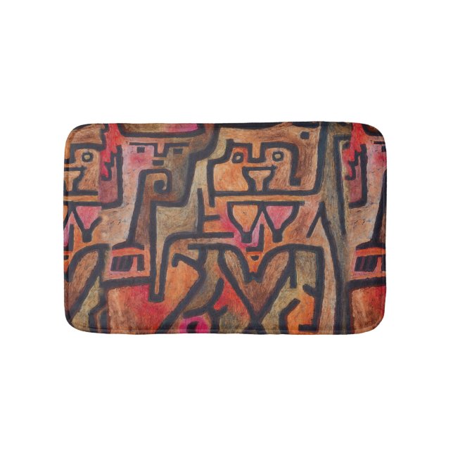 Tapete De Banheiro Klee Abstrato Forest Expressionista Arte Moderna (frente)