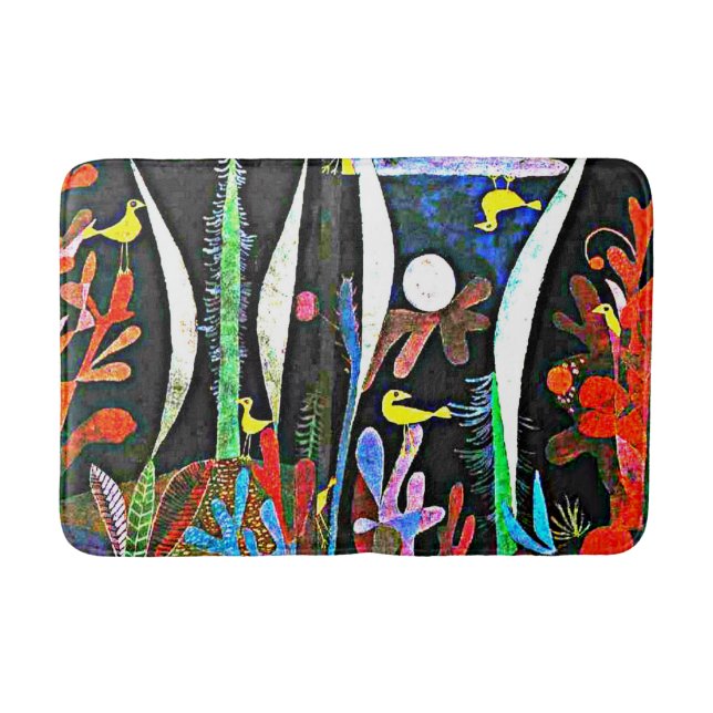 Tapete De Banheiro Klee - Paisagem com Aves Amarelas (Frente)