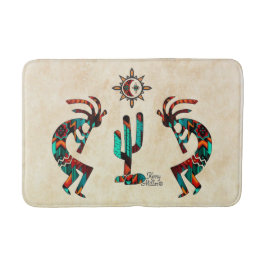 Tapete De Banheiro Kokopelli E Cactus