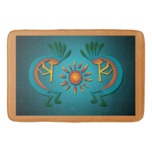 Tapete De Banheiro Kokopelli Sun Sudoeste Turquoise