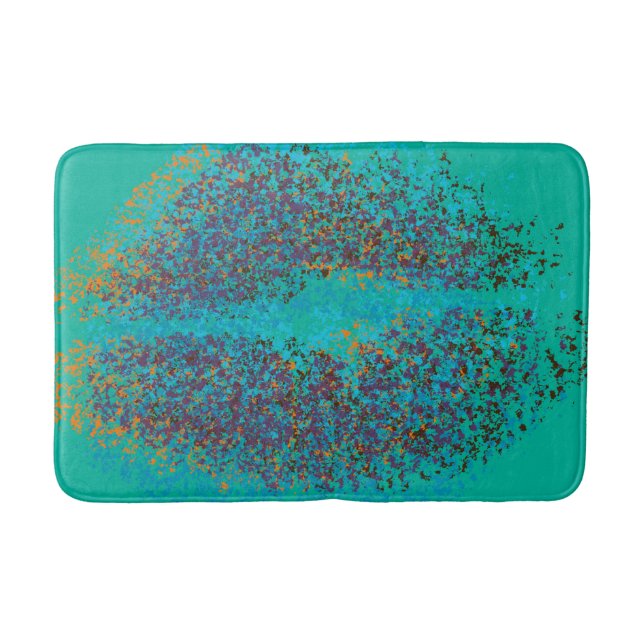 Tapete De Banheiro Lábios Coloridos Retroativos (Frente)